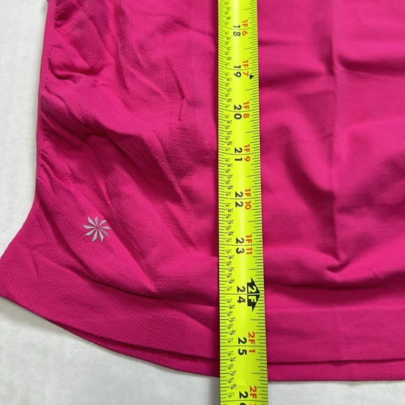 Athleta 2 Piece Tank Bundle Womens Size Small Pink and Black Racerback Stretch - Picture 12 of 12